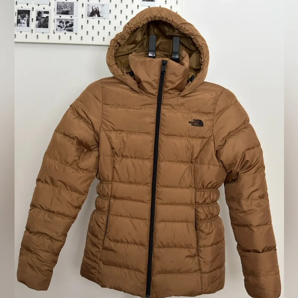 The North Face Tan Hooded Jacket - Picture 1 of 6
